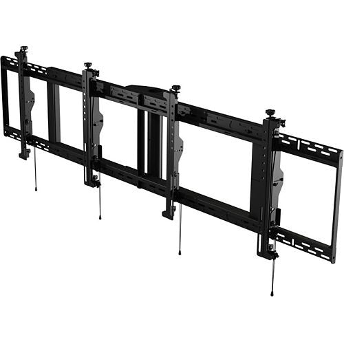 Peerless-AV DS-MBZ942L-2X1 SmartMount Digital Menu Board Ceiling Mount with 8pt Adjustment 2x1 Configuration for 40" to 42" Displays - Landscape, Black