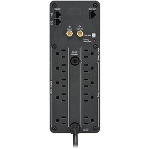 APC BR1350MS Back-UPS PRO BR 1350VA, SineWave, 10-Outlets, 2-USB Charging Ports, AVR, LCD interface