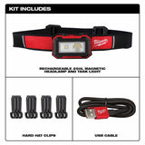 MILWAUKEE 2012R Rechargeable Magnetic Headlamp & Task Light