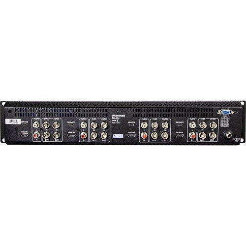 Marshall ML-454-V2 Quad 4.5" LCD Screens Rackmountable Monitor with HDMI, 3G-SDI, and Composite Inputs