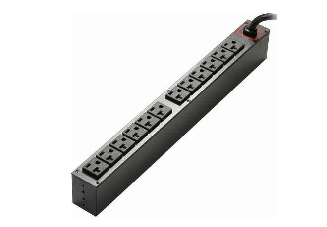 Eaton EFLXL2000R-PDU1U Flex PDU 1.92 kW max 110-125V 16A 12 Outlets 1U Single-Phase PDU - Basic - NEMA 5-20P - 12 x NEMA 5-20R - 120 V AC - 1920 W - 1U