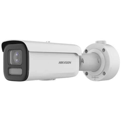 Hikvision DS-2CD3648G2T-LIZS ColorVu Smart Hybrid Light 4MP Dual Illumination Bullet IP Camera, 2.7-13.5mm Motorized Varifocal Lens, White