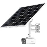 Hikvision DS-2XS6A87G1-L/C32S80 ColorVu 4K Solar Power 4G Bullet IP Camera Kit, 2.8mm Fixed Lens, White