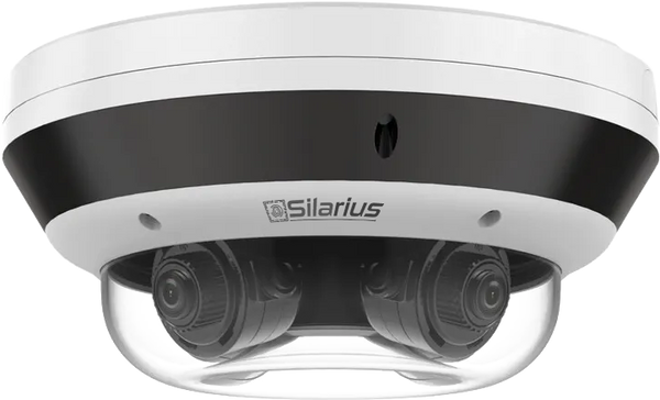 Silarius Pro Series SIL-MSD16MP288 16MP Outdoor Multisensor Network Dome Camera with Four 2.8-8mm Lenses & Night Vision