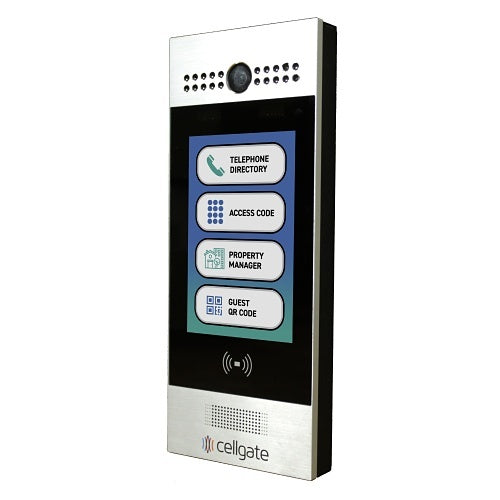 Cellgate AA1MSE-WP-VZN Watchman W461 VZN Telephone Entry with Live Streaming Video for Multi-Family or Commercial Applications, 7.5" Color Display, Weather Proof Surface-Mount