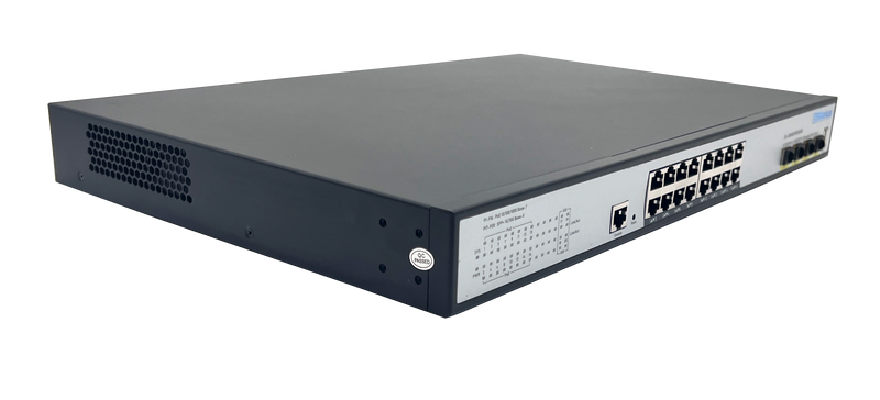 Silarius SIL-B16M3POE1G300 16 Ports 10/100/1000Mbps Gigabit Layer3 Managed PoE+ switch with 4 Ports 10G SFP+ Uplink,1USB, 1 Console, 6KV surge protection,300W,rack mount installation