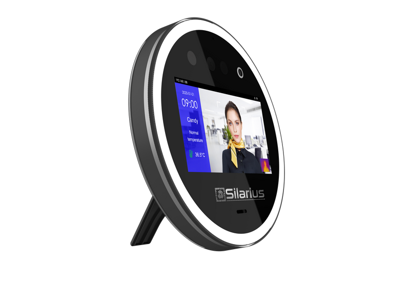 Silarius SIL‐ACCESSTEMP Smart Face Recognition, Temperature Measurement Device, Employee time management Device (NDAA Compliant)