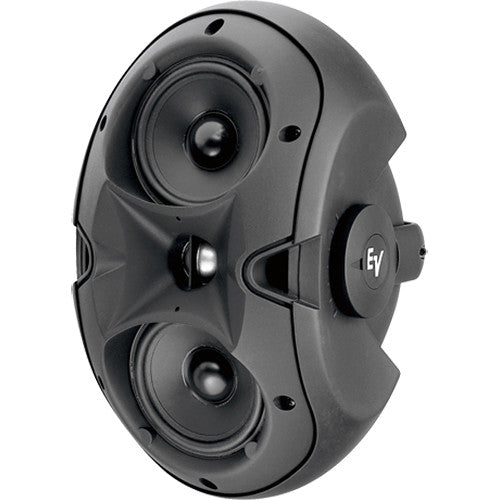 Electro-Voice F.01U.117.534 EVID6.2T Dual 6in 2-Way Surface-Mount Loudspeaker with Dual 6" Woofers (Pair, Black)