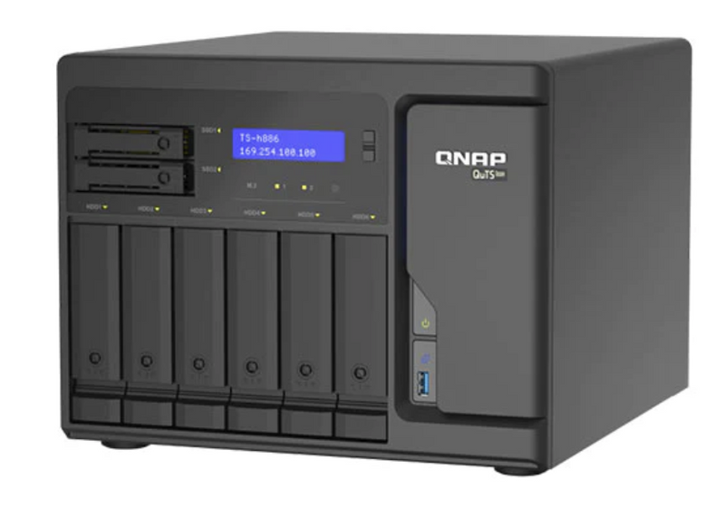 QNAP TS-h886-D1622-16G 8 Bay QuTS hero NAS