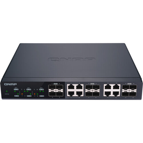 QNAP QSW-M1208-8C-US 12-Port 10GbE Managed Switch with SFP+