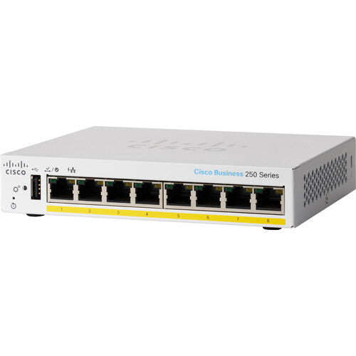 Cisco CBS250-8PP-D 8-Port Gigabit PoE+ Compliant Managed Switch (45W)