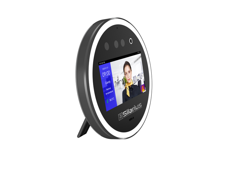 Silarius SIL‐ACCESSTEMP Smart Face Recognition, Temperature Measurement Device, Employee time management Device (NDAA Compliant)