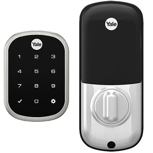 Yale YRD156-ZW2-619 Pro SL Key-Free Touchscreen Deadbolt with Z-Wave Plus, Satin Nickel