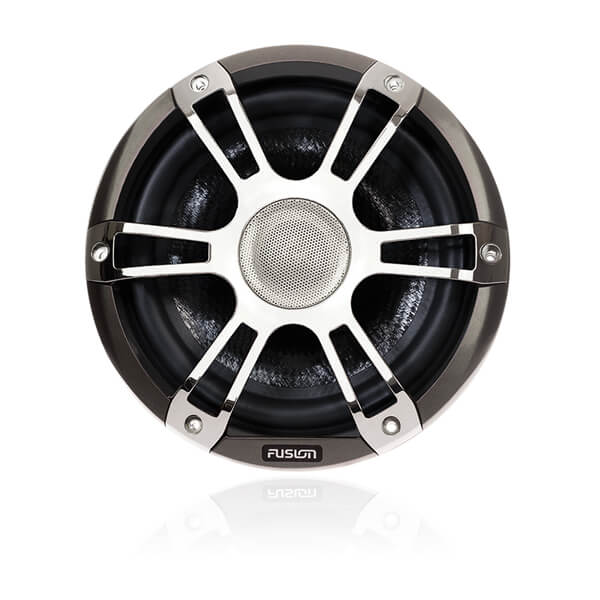 Fusion® 010-02434-11 Signature Series 3 8.8" 330 Watt Coaxial Sports Chrome Marine Speakers (Pair) with CRGBW LED Lighting