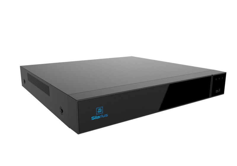 Silarius Pro Series SIL-NVR16CHPOE8 25CH total, 16-Channels 4K POE NVR Gigabit, NVR, 8TB HDD