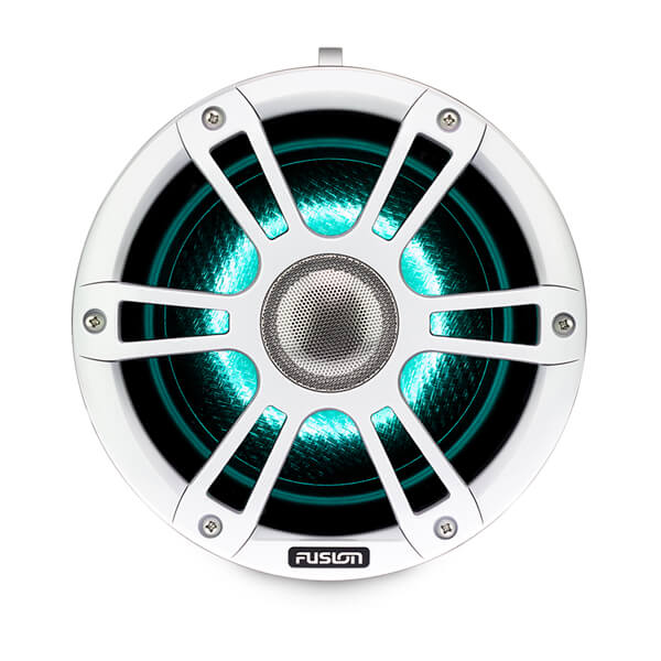 Fusion® 010-02439-01 Signature Series 3 7.7" 280 Watt Sports White Marine Wake Tower Speakers (Pair) with CRGBW