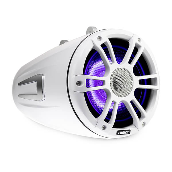 Fusion® 010-02437-01 Signature Series 3 8.8" 330 Watt Sports White Marine Wake Tower Speakers (Pair) with CRGBW