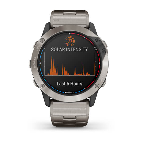 quatix® 010-02157-30 6X Solar Titanium with Titanium Band