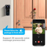 Silarius SIL-DOORBELL2MPBSDB 2MP, WiFi Battery Powered Smart Doorbell Camera + Chime (Outdoor IP65), Cloudedge app , includes 32GB MicroSD card