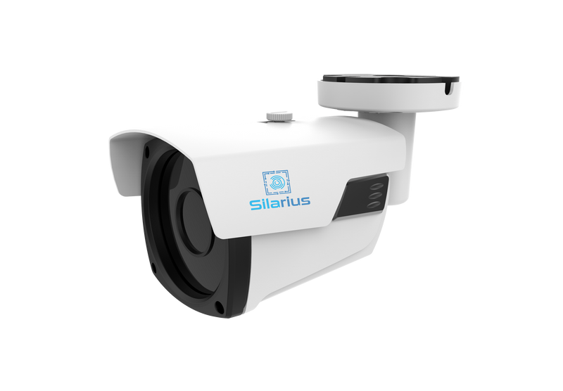 Silarius Pro Series SIL-B5MPAFM AI 5MP Mini Bullet Camera w/ Auto Focus + Built in Audio (NDAA Compliant)