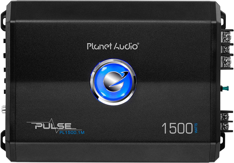 Planet Audio PL1500.1M Pulse Series Monoblock Class AB Amp (1,500 Watts max)