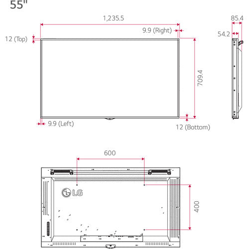 LG 55XS2E-B 55" High Brightness Digital Signage Display