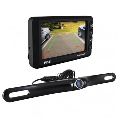 Pyle PLCM4375WIR 4.3" LCD Monitor & Wireless Backup Camera w/ Parking Assist