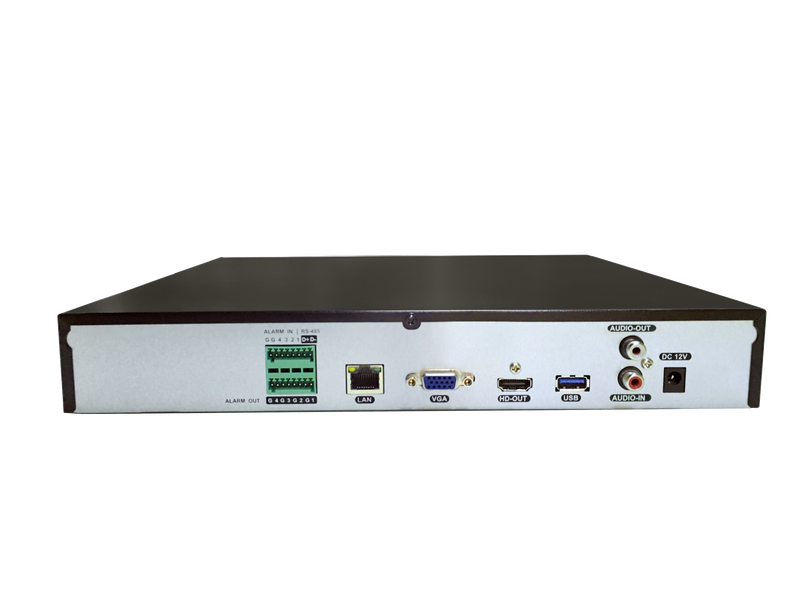 Silarius Pro Series SIL-NVRAI166 36-Channels 4K AI NVR Gigabit 12MP Face Recognition, Face comparison, NVR, 6TB HDD