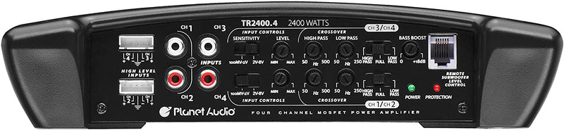 Planet Audio TR2400.4 Torque Series 4CH Full-Range Class AB Amp (2,400 Watts)