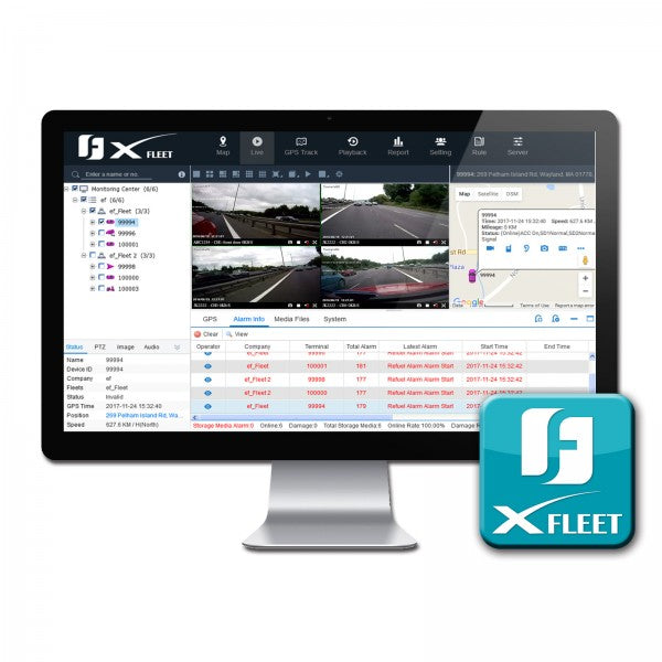 Everfocus XFleet2020SW XFleet Software, 2 Year Subscription, Up To 20 Vehicles