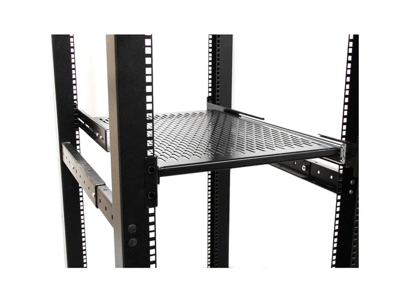 StarTech UNISLDSHF19 2U Sliding Vented Rack Mount Shelf