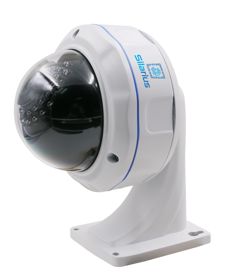 Silarius SIL-VD8MPAI 8MP Dome Camera 2.8-12mm Manual Zoom Lens AI + Bracket