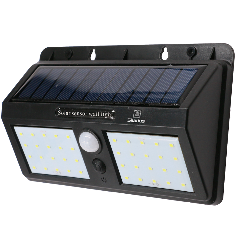 Silarius SIL-SOLARMOTION9 IP65 Solar PIR Motion detect light w/ Solar panel: 9V 1.3W