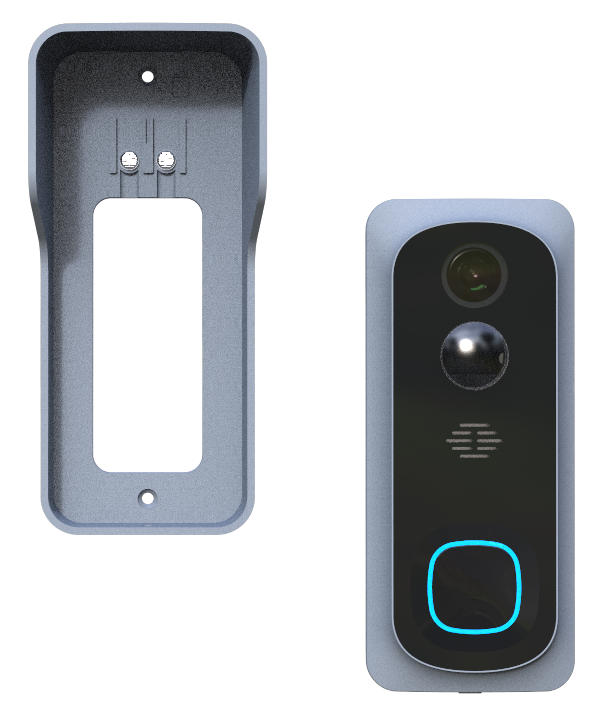 Silarius SIL-DOORBELL2MPBSDB 2MP, WiFi Battery Powered Smart Doorbell Camera + Chime (Outdoor IP65), Cloudedge app , includes 32GB MicroSD card