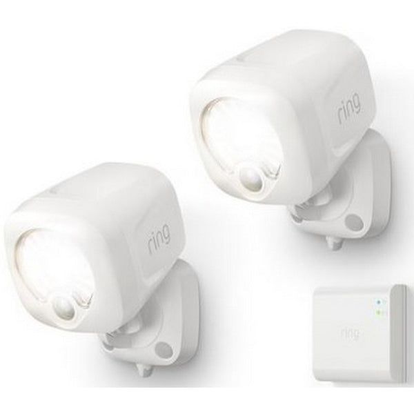 Ring 5B12X9-WEN0 Smart Lighting Spotlight Kit- White, 2 Spotlights 1 Bridge