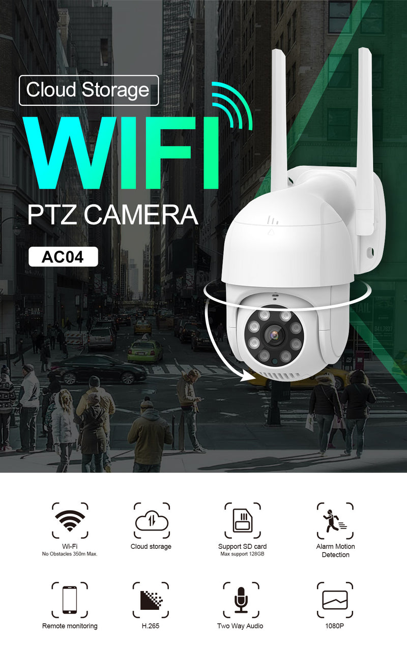 Silarius SIL-PTZHOMEWIFI2MP WiFi App enabled, PTZ 2MP Full HD outdoor camera