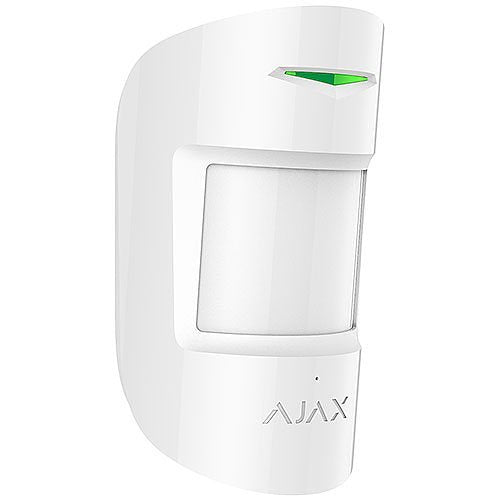 AJAX 42796.06.WH3 Wireless Motion and Glass Break Detector with Pet Immunity, White