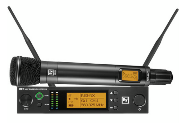 Electro-Voice RE3-ND96-6M Wireless Handheld Microphone System with ND96 Wireless Mic (6M: 653 to 663 MHz)