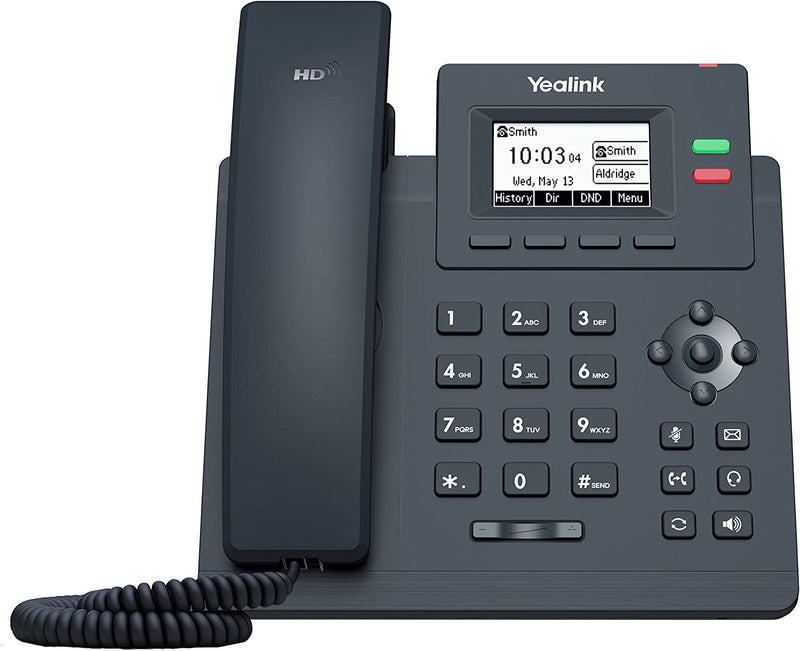 Yealink SIP-T31G IP Phone - 2 VoIP Accounts. 2.3-Inch Graphical Display-Dual-Port Gigabit Ethernet