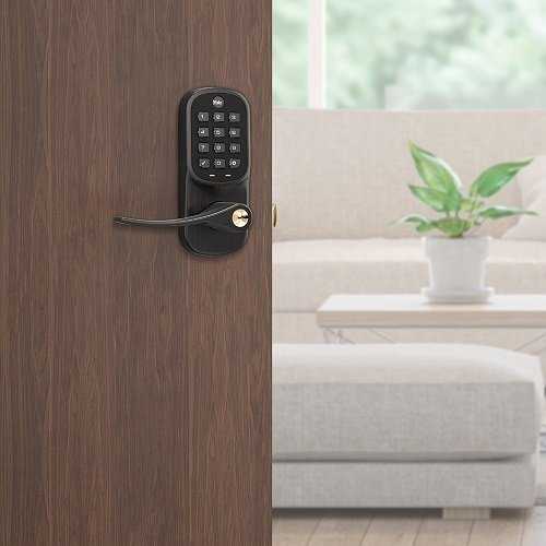 Yale YRL216-ZW2-0BP Assure Lever Push Button Keypad Lever Lock with Z-Wave Plus, Oil Rubbed Bronze